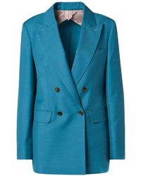 Max Mara - Mxmstaffa Double-Breasted Blazer - Lyst