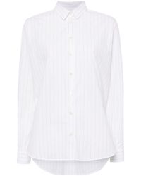 Totême - Pinstripe-print Cotton Shirt - Lyst