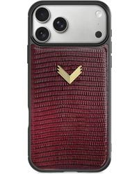 Velante - Lizard-Effect Leather Iphone 18 Pro Max Phone Case - Lyst