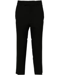 Mordecai - Embroidered-Trim Tapered Trousers - Lyst