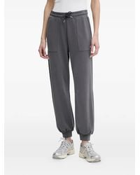 EA7 - Drawstring Logo Trousers - Lyst