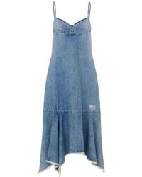 Moschino - Denim Midi Dress - Lyst