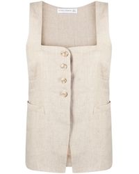Faithfull the Brand - Maya Square-Neck Linen Vest - Lyst