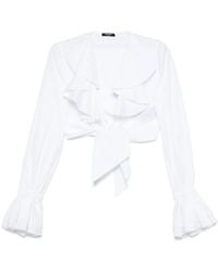 Balmain - Blouse À Volants - Lyst