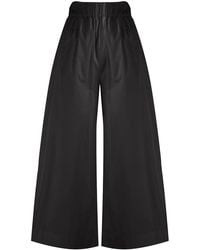 Woolrich - High-Waisted Wide-Leg Trousers - Lyst