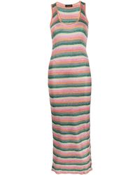 Roberto Collina - Stripe-print Maxi Dress - Lyst