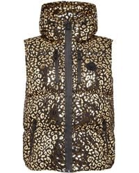 Philipp Plein - Leopard-Print Puffer Gilet - Lyst