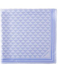 Prada - Jacquard Silk Scarf 90X90 - Lyst
