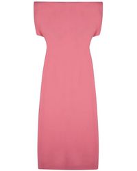 OSCAR THE COLLECTION - Off-The-Shoulder Midi Dress - Lyst