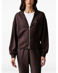ARMANI EXCHANGE - Sequin-Logo Zip-Up Hoodie - Lyst