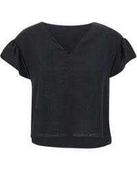 Kaos - V-Neck Ruffle-Sleeve Top - Lyst