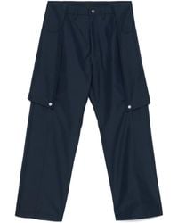 パンツ Nullus INTERTWINED STRUCTURE TROUSERS NULLUS / Intertwined Structure Sweatpants Dark Navy - Road Sign