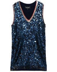 Cynthia Rowley - Sequin-Embellished Top - Lyst