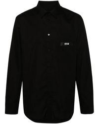 Versace Jeans Couture - Logo-Patch Cotton Shirt - Lyst