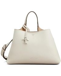Tod's - Logo Top Handle Tote Bag - Lyst