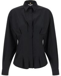 Moschino - Polka-Dot Pleated Shirt - Lyst