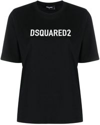 DSquared² - Logo Cotton T-Shirt - Lyst
