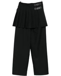 Charles Jeffrey - Pleated Buckle-Detail Trousers - Lyst