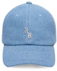 Ruslan Baginskiy - Crystal-Embroidered Denim Baseball Cap - Lyst