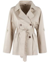 Fay - Belted Trench Coat - Lyst
