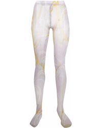 PUCCI - Semi-Sheer Graphic-Print Tights - Lyst