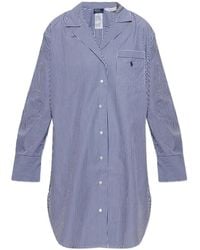 Polo Ralph Lauren - Striped Cotton Nightdress - Lyst