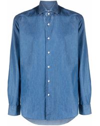 Xacus - Denim Style Shirt - Lyst