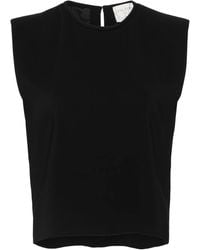 Forte Forte - Crêpe Cropped Blouse - Lyst