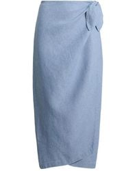 Polo Ralph Lauren - Wrapped Midi Skirt - Lyst