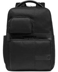 Piquadro - Logo-Plaque Panelled Backpack - Lyst