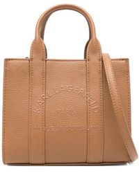 Karl Lagerfeld - Mini Logo-Embossed Tote Bag - Lyst