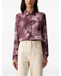 Guess - Chemise Fleurie À Manches Longues - Lyst