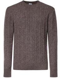 Eleventy - Cable-Knit Sweater - Lyst