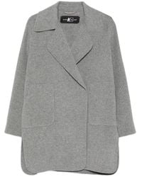Luisa Cerano - Double-Faced Notch-Lapel Coat - Lyst