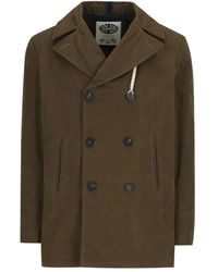 Camplin - Cappotto Corto Doppiopetto - Lyst