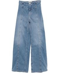 Free People - Libre Jeans Met Wijde Pijpen - Lyst