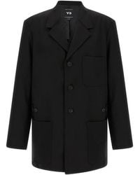 Y-3 - Wool Chore Coat - Lyst