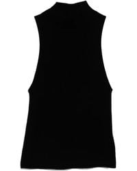 St. Agni - High-Neck Sleeveless Top - Lyst