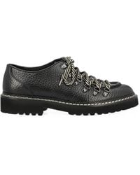 Doucal's - Grained-Leather Lace-Up Derby Shoes - Lyst
