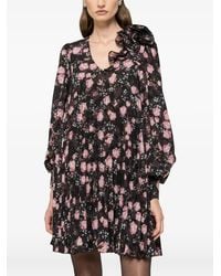Nissa - Floral-Print Mini Dress - Lyst