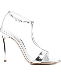 Casadei - T-Strap Sandals - Lyst
