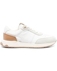 Tod's - Leather Panelled Sneakers - Lyst