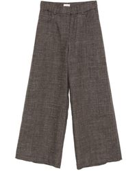 Alysi - Wide-Leg Tailored Trousers - Lyst