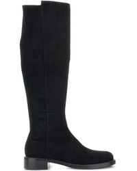 Stuart Weitzman - Knee-High Boots With Low Block Heel - Lyst
