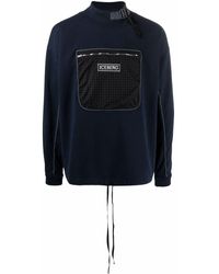Iceberg - Mock-neck Chest Pocket Sweatshirt - Lyst