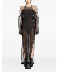 Rick Owens - Temple Collage Boat-Neck Maxi Dress - Lyst