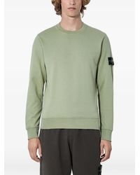 Stone Island - Jersey Con Parche En El Brazo Y Ribete De Canalé - Lyst