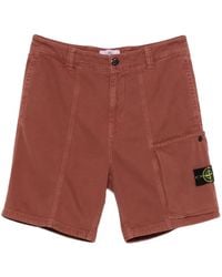 Stone Island - Logo-Patch Cargo Shorts - Lyst