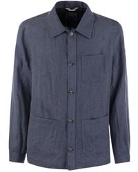 Fedeli - Veste En Lin Bristol À Poche Poitrine - Lyst