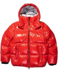Purple Brand - Logo-print Hooded Down Jacket - Lyst